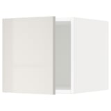 METOD Top cabinet, white/Ringhult light grey, 40x40 cm