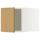 METOD Top cabinet, white/Sinarp oak veneer, 40x40 cm
