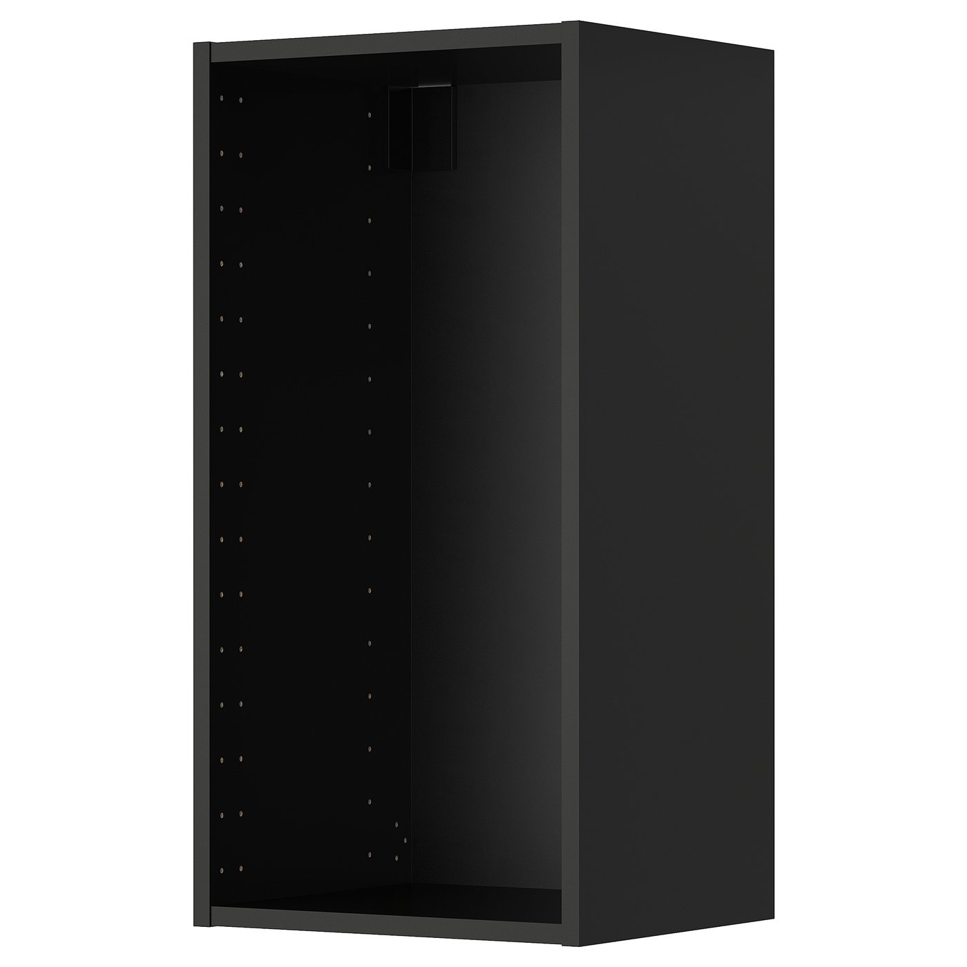 METOD Wall cabinet - black-grey 40x37x80 cm