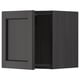 METOD Wall cabinet, black/Lerhyttan black stained, 40x40 cm