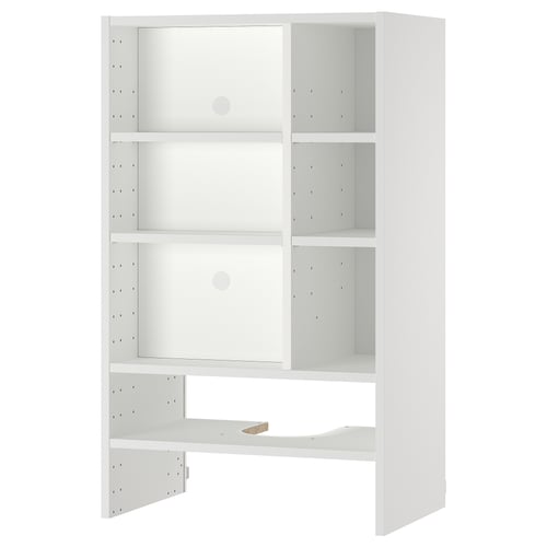 METOD Wall cabinet f b-in extractor hood - white 60x37x100 cm