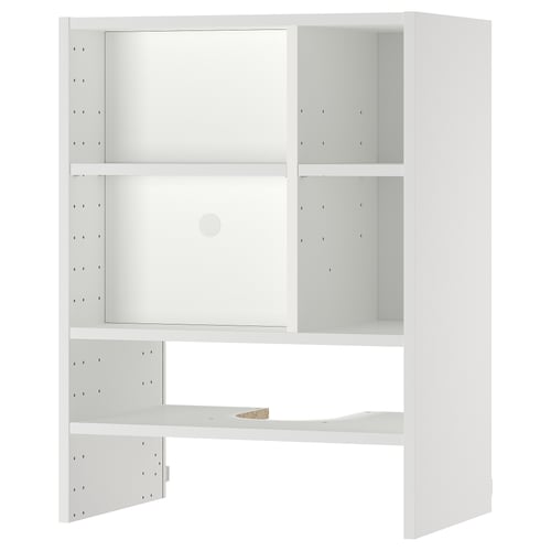 METOD Wall cabinet f b-in extractor hood - white 60x37x80 cm