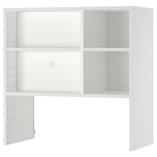 METOD Wall cabinet f b-in extractor hood - white 80x37x80 cm