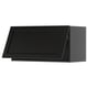 METOD Wall cabinet horizontal, black-grey/Lerhyttan black stained, 80x40 cm