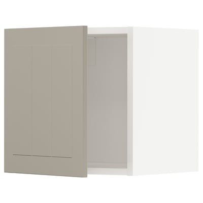 METOD Wall cabinet, white/Stensund beige, 40x40 cm