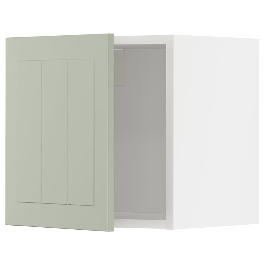 METOD wall cabinet, white/Stensund light green, 40x40 cm - IKEA UK
