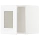 METOD Wall cabinet with glass door, white/Axstad matt white, 40x40 cm