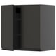 METOD Wall cabinet with shelves/2 doors, black-grey/Upplöv matt anthracite, 60x60 cm