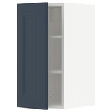 METOD Wall cabinet with shelves, white Axstad/matt blue, 30x60 cm