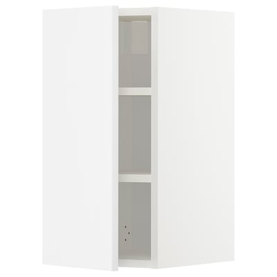 METOD Wall cabinet with shelves, white/Ringhult white, 30x60 cm