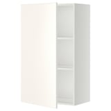 METOD Wall cabinet with shelves, white/Veddinge white, 60x100 cm
