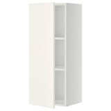METOD Wall cabinet with shelves, white/Veddinge white, 40x100 cm