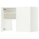 METOD Wall cb f extr hood w shlf/door, white/Aspudden matt white, 80x60 cm