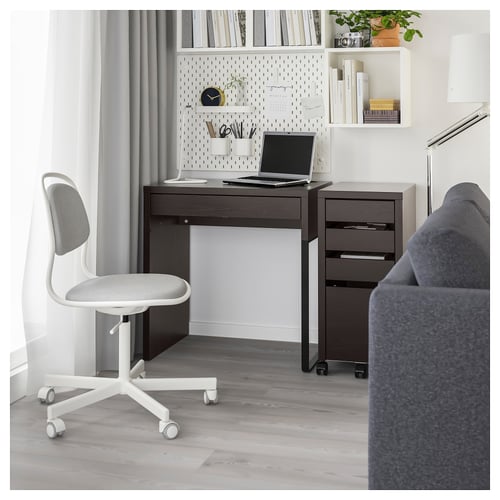 MICKE blackbrown, Desk, 73x50 cm IKEA