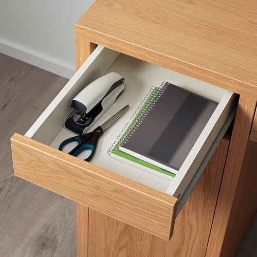 MICKE desk, oak effect, 105x50 cm IKEA