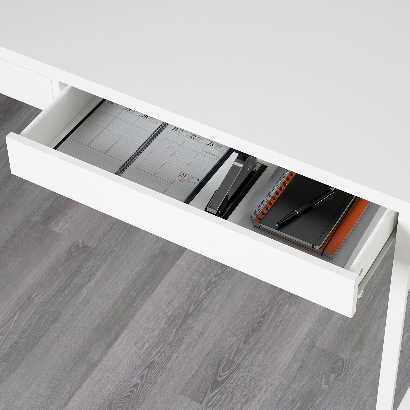 Micke White Desk 142x50 Cm Ikea