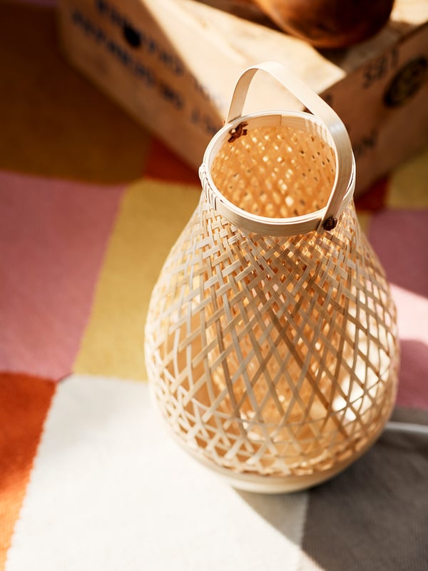 MISTERHULT Table lamp, bamboo, 36 cm IKEA