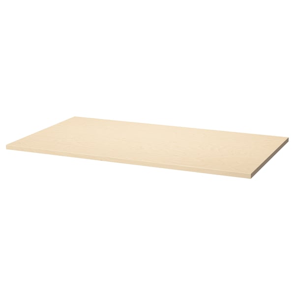 MITTZON Table top, birch veneer, 120x68 cm