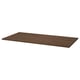 MITTZON dark wood table top, sleek, rectangular, cleanable surface, wooden grain pattern.