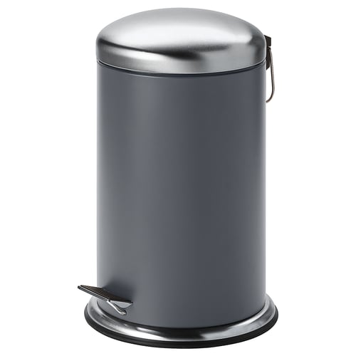 MJÖSA Pedal bin - dark grey 12 l
