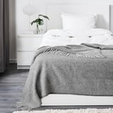 MOALIE Throw, grey, 150x200 cm