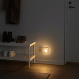 MÖRKRÄDD LED nightlight with sensor, white