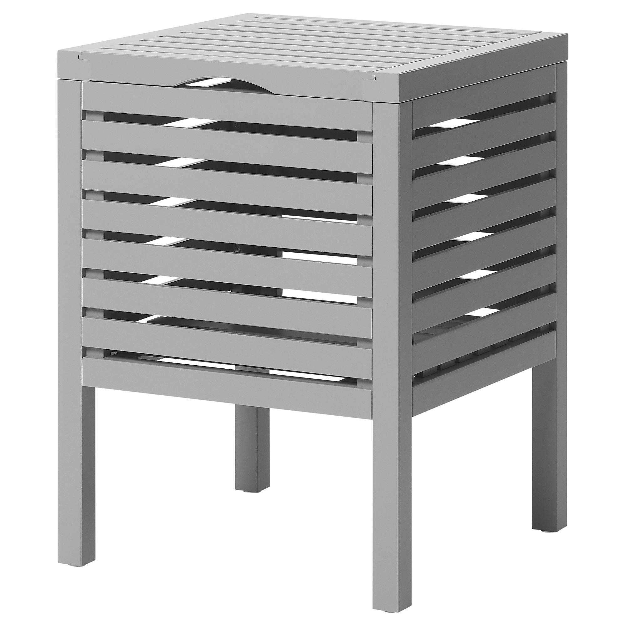 MOLGER Storage stool, grey, 50 cm - IKEA