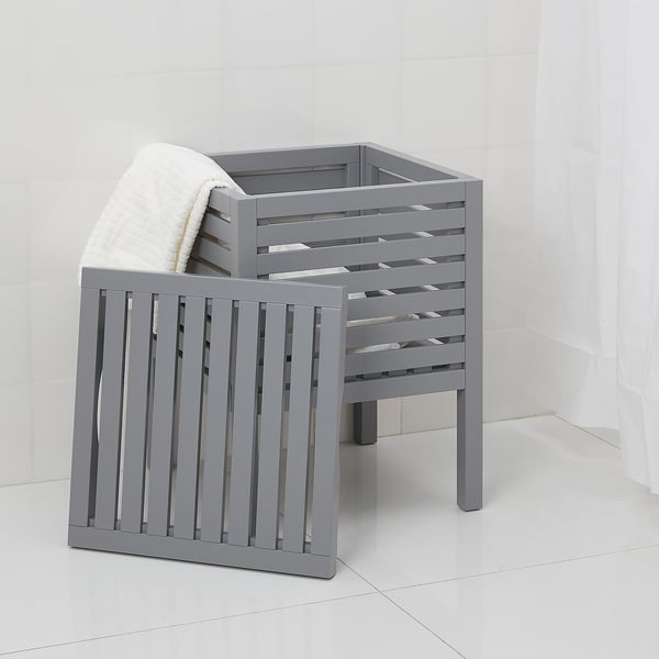 MOLGER Storage stool grey IKEA