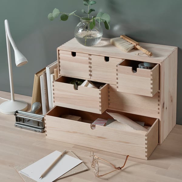 MOPPE Mini chest of drawers, pine, 42x18x32 cm - IKEA