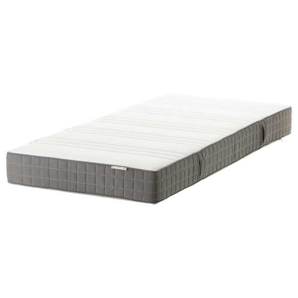 Foam mattress, firm/dark grey, Standard Single IKEA