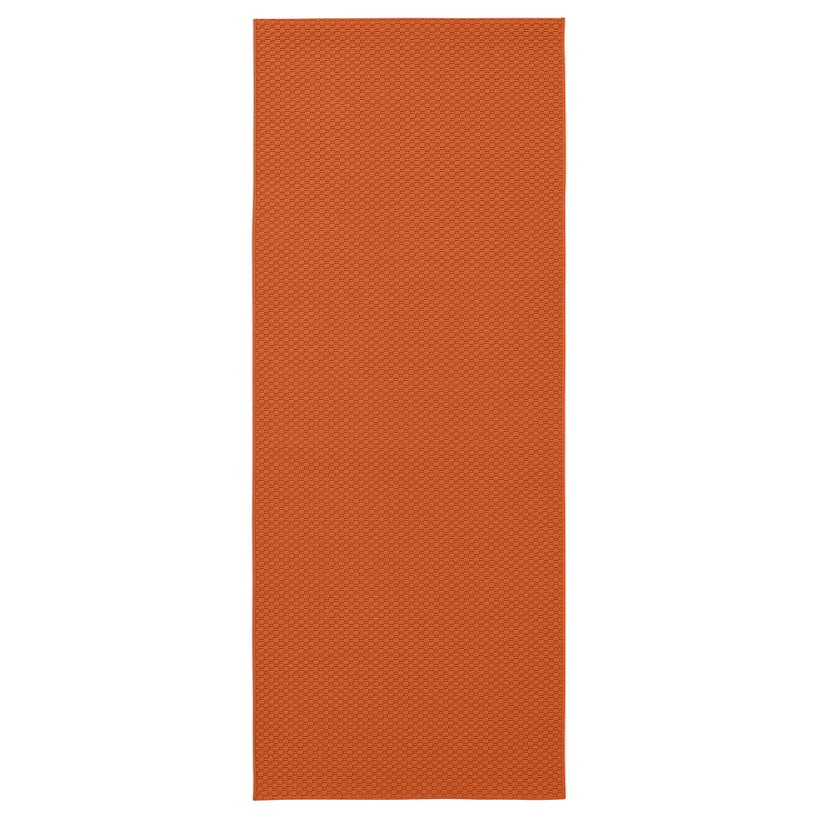 MORUM rug flatwoven, in/outdoor, orange, 80x200 cm - IKEA UK