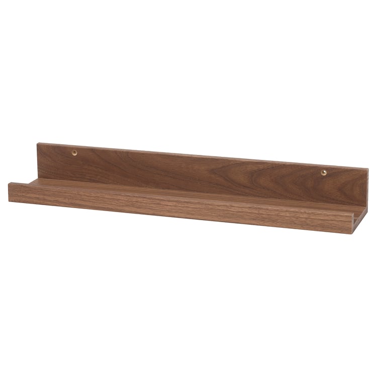 MOSSLANDA picture ledge, walnut effect, 55 cm IKEA