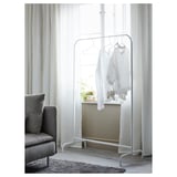 MULIG Clothes rack, white, 99x152 cm