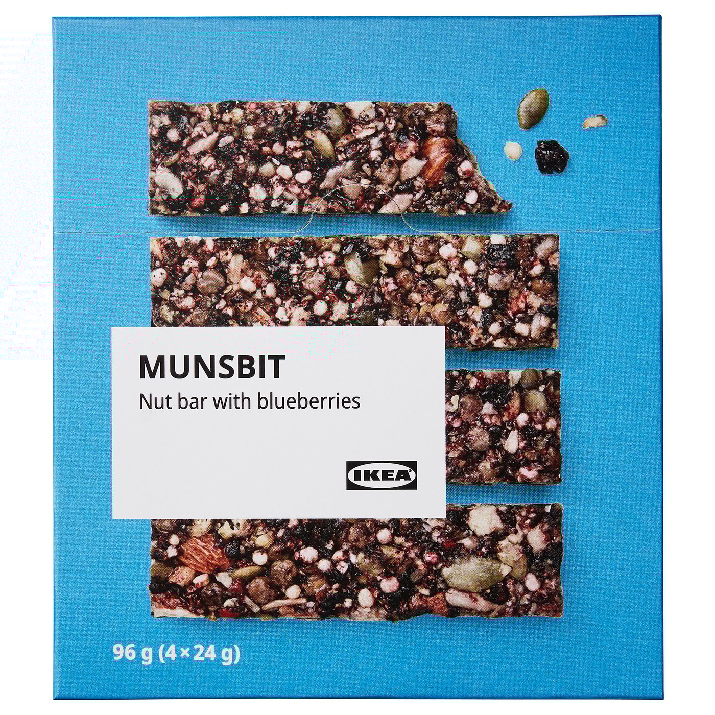 MUNSBIT nut bar, with blueberries, 96 g IKEA