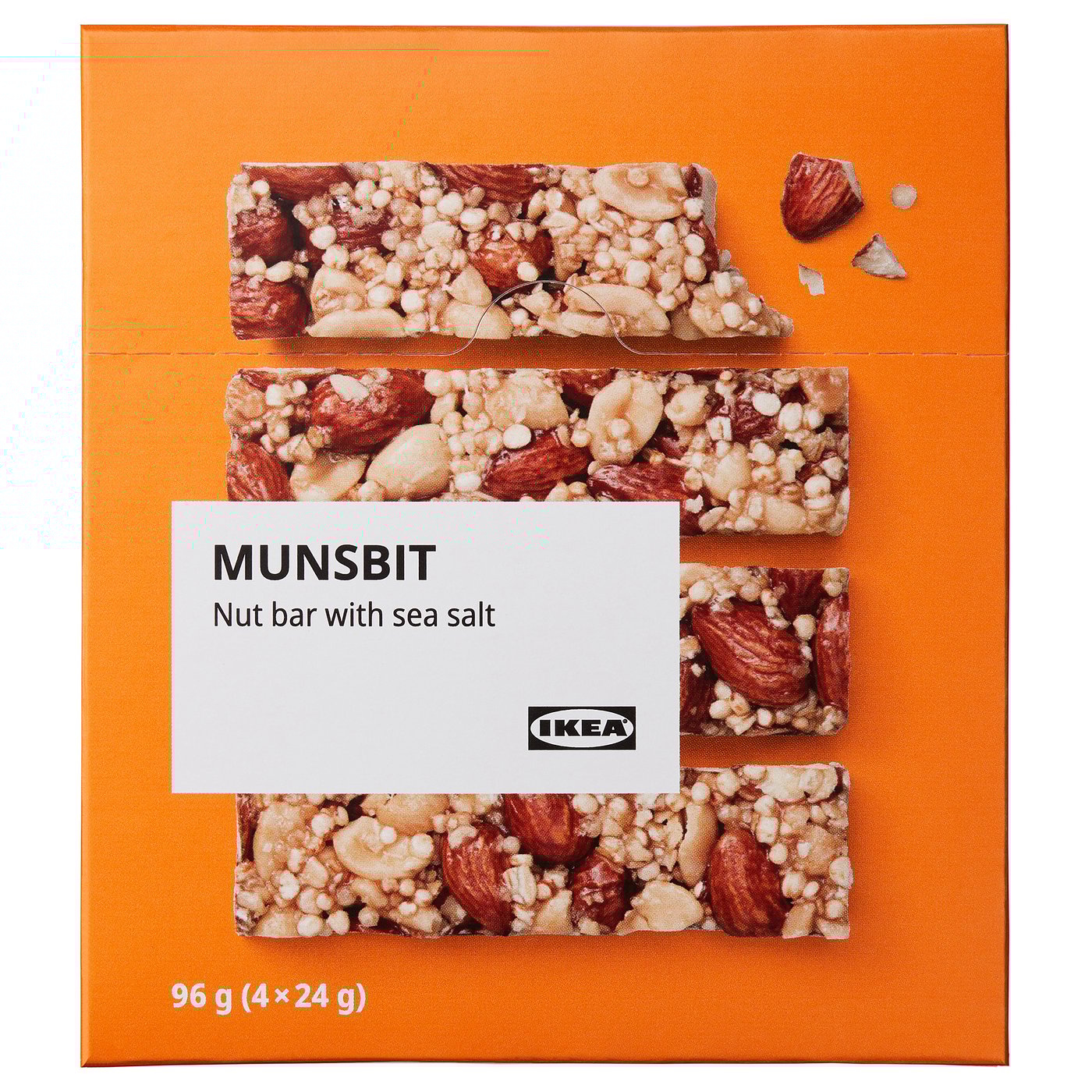 MUNSBIT nut bar, with sea salt, 96 g IKEA