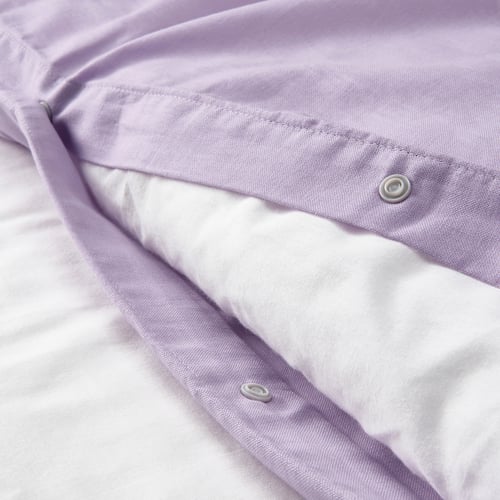 NATTSVÄRMARE Lilac Duvet Cover and Pillowcase Set, 240x220/50x80 cm IKEA