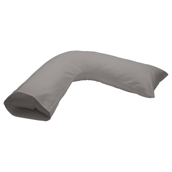 NEJLIKA Pillowcase, grey, 74x75 cm