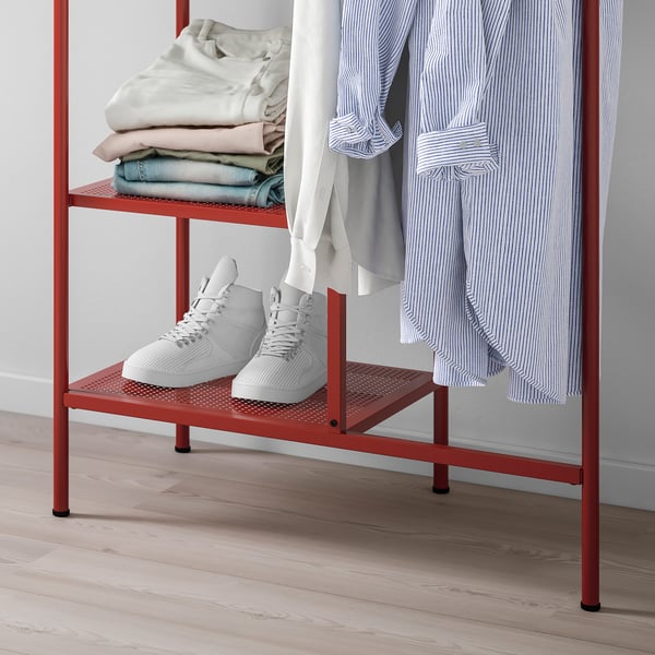 NIKKEBY red, Clothes rack, 80x170 cm IKEA