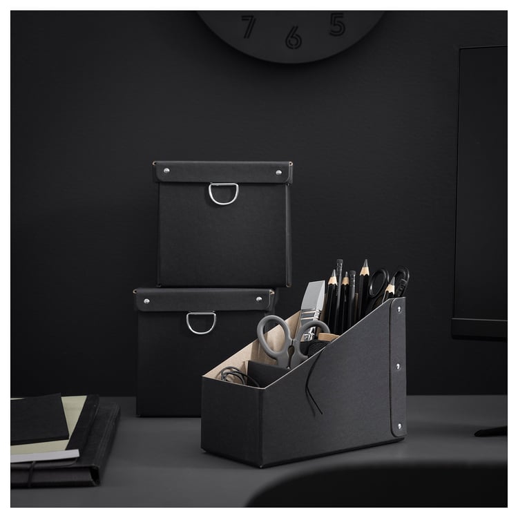 NIMM desk organiser, black, 10x15 cm IKEA