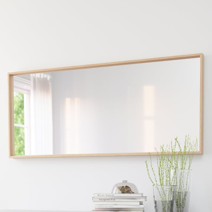 NISSEDAL White Stained Oak Effect Full Length Mirror, 65x150 cm IKEA