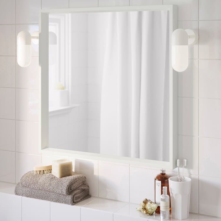 NISSEDAL white, Mirror, 65x65 cm IKEA