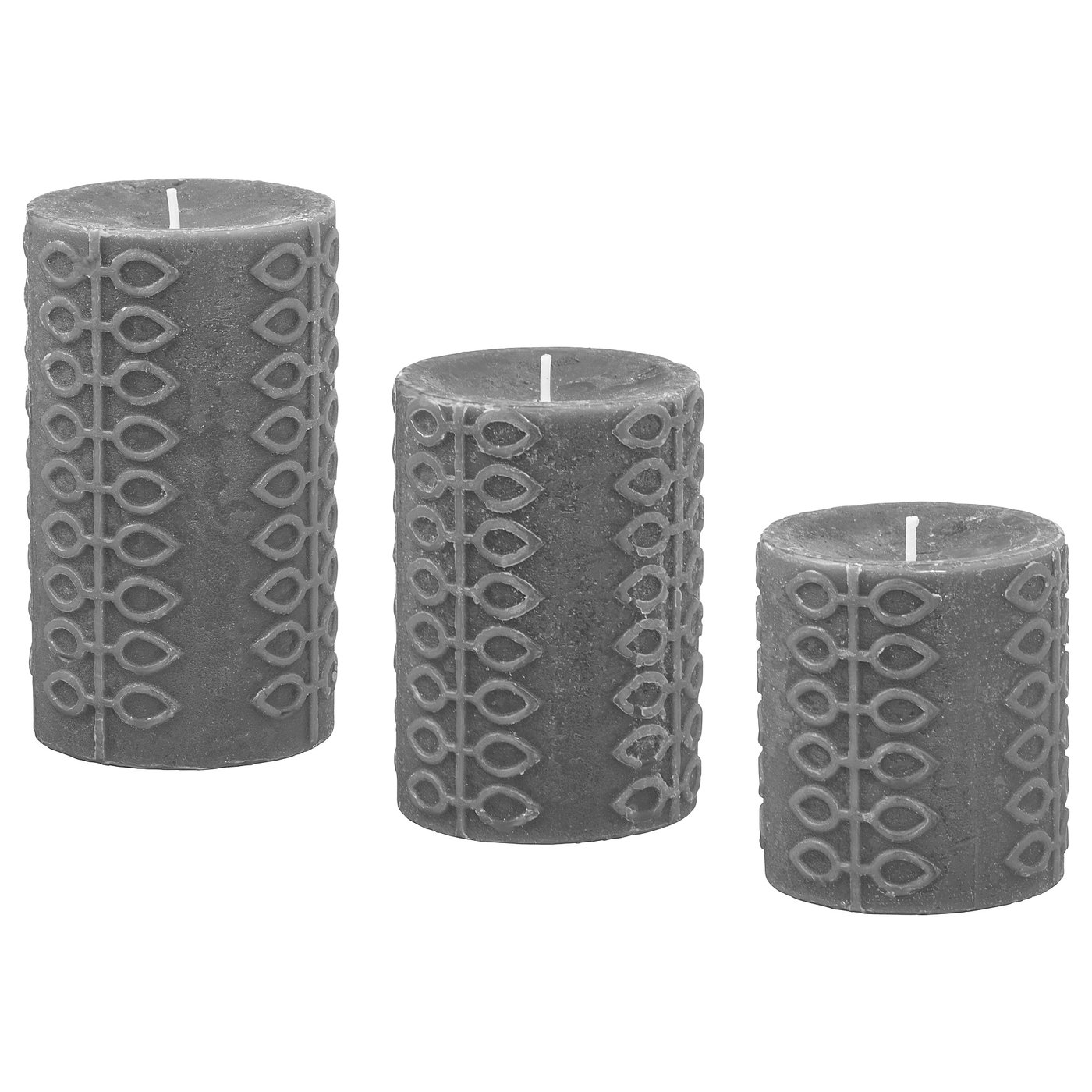 NJUTNING Vase and 6 scented sticks Blossoming bergamot/grey IKEA