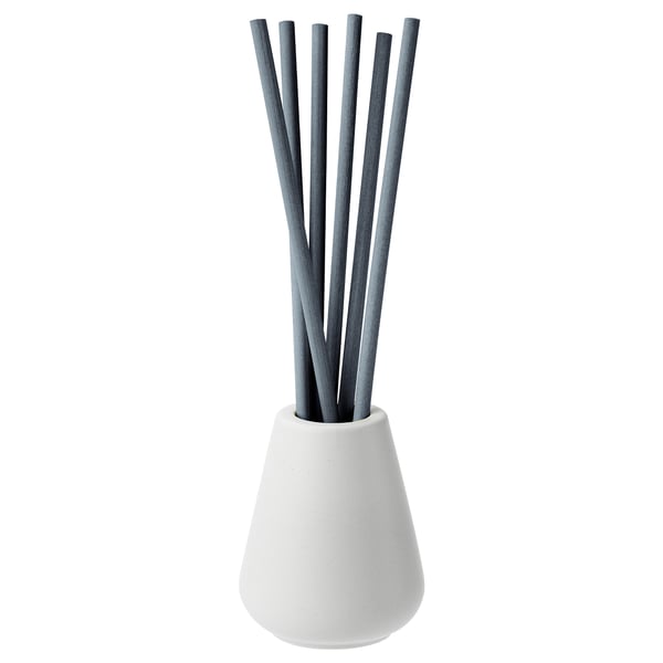 Njutning Vase And 6 Scented Sticks Blossoming Bergamot Grey Ikea