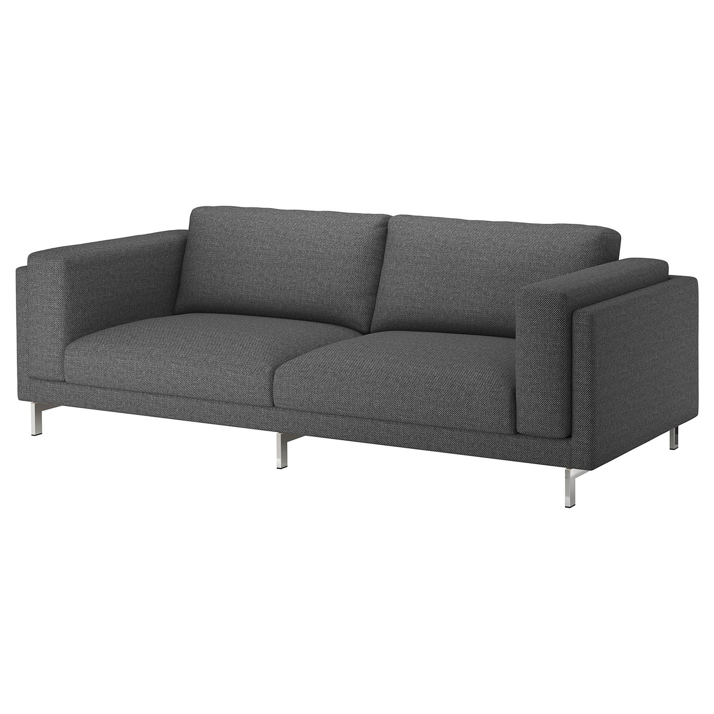 NOCKEBY Lejde dark grey, Cover threeseat sofa IKEA