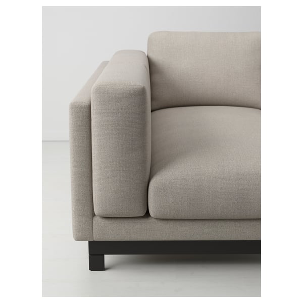Nockeby Legs F 3 Seat Sofa W Chaise Longue Wood With Chaise