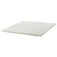 NORDBERGET mattress pad, white, rectangular, memory foam, zip