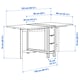 NORDEN white, Gateleg dining table - IKEA UK