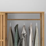 NORDKISA Open wardrobe with sliding door, bamboo, 120x186 cm