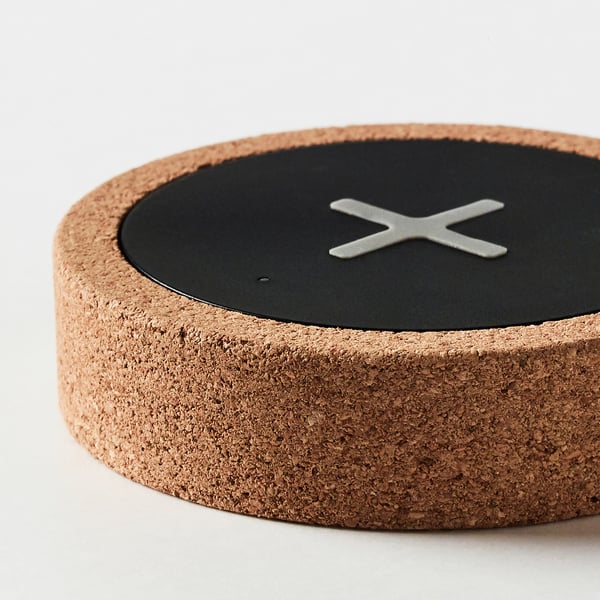 NORDMÄRKE Wireless charger black, cork IKEA