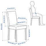 NORDVIKEN / KÄTTIL Table and 2 chairs, white/Knisa light grey, 74/104 cm